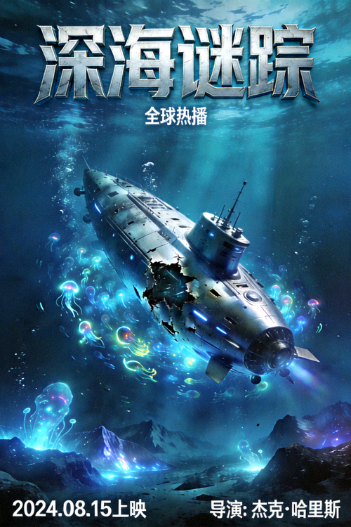 全球热播电影《深海谜踪》海报 - 科幻冒险大片